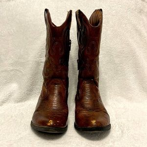Brown Western Boots for Little girls in Good condition.